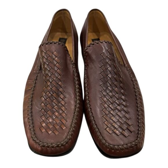New Mezlan Men\'s Lawrence Mefium Brown Leather Slip-on Loafers 10 main image 4